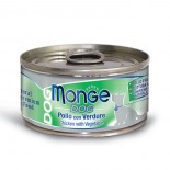 Monge 意大利狗罐頭 鮮味肉絲系列 雞肉+蔬菜 95G x 24