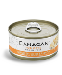 Canagan 貓用無穀物雞肉+三文魚配方罐頭 75g	