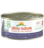 almo nature [5131] - HTC 150g大罐系列 Chicken, Ham & Tuna 雞肉+火腿+吞拿魚貓罐頭 150g x 24罐原箱優惠