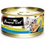 Fussie cat FU-SLC 吞拿魚+白身魚貓罐頭 80g