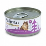 Salican 挪威森林 白肉吞拿魚+蟹肉 啫喱貓罐頭 85g x 24罐原箱優惠