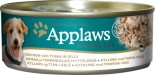 Applaws 狗罐頭 天然Jelly系列 156G 雞肉+吞拿魚 x 12罐原箱優惠