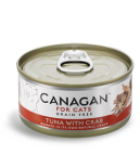 Canagan 貓用無穀物吞拿魚+蟹肉配方罐頭 75g	