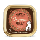 Lily's Kitchen [COB04] 有機牛肉常餐 貓主食罐85g (啡底紅) x 19罐原條優惠