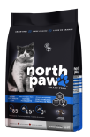 North Paw 無穀物雞肉+魚 體重控制、高齡貓配方 貓糧 2.25kg x 2包特惠裝 (黑藍) [NPCAT2]