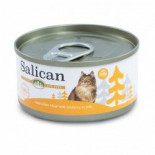 Salican 挪威森林 白肉吞拿魚+鯷魚 啫喱貓罐頭 85g