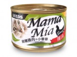SEED BMA-05 MamaMia機能愛貓雞湯餐罐 - 鮮嫩雞肉+小麥草+纖維素 170g