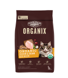 ORGANIX® 穀物全貓糧 – 有機雞肉糙米配方 10lb (NEW)