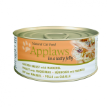 Applaws Jelly系列 雞胸+鯖魚 貓罐頭 70g