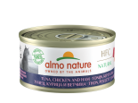 almo nature [9081] - HFC Natural - Tuna , Chicken and Ham 雞肉,鮪魚(吞拿魚),火腿 貓罐頭 70g x 24罐原箱優惠