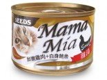SEED BMA-01 MamaMia機能愛貓雞湯餐罐 - 鮮嫩雞肉+白身鮪魚+維他命E 170g