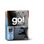Go! Solutions 1266022 低敏美毛系列 無穀物鱈魚肉醬(Pollock) 貓濕糧 6.4oz (盒裝)