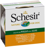 SchesiR 全天然雞肉絲及蘆薈飯狗罐頭 150g x 10
