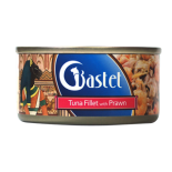 Bastet Tuna Fillet with Prawn 鮮嫩吞拿魚蝦 70g 